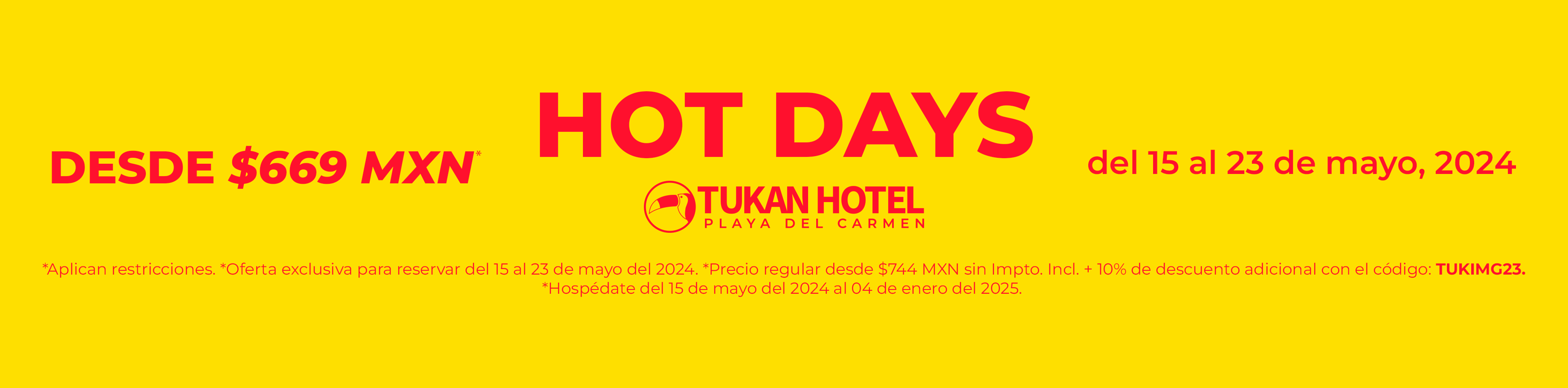 Oferta Hot Sale Tukan Hotel Playa Del Carmen